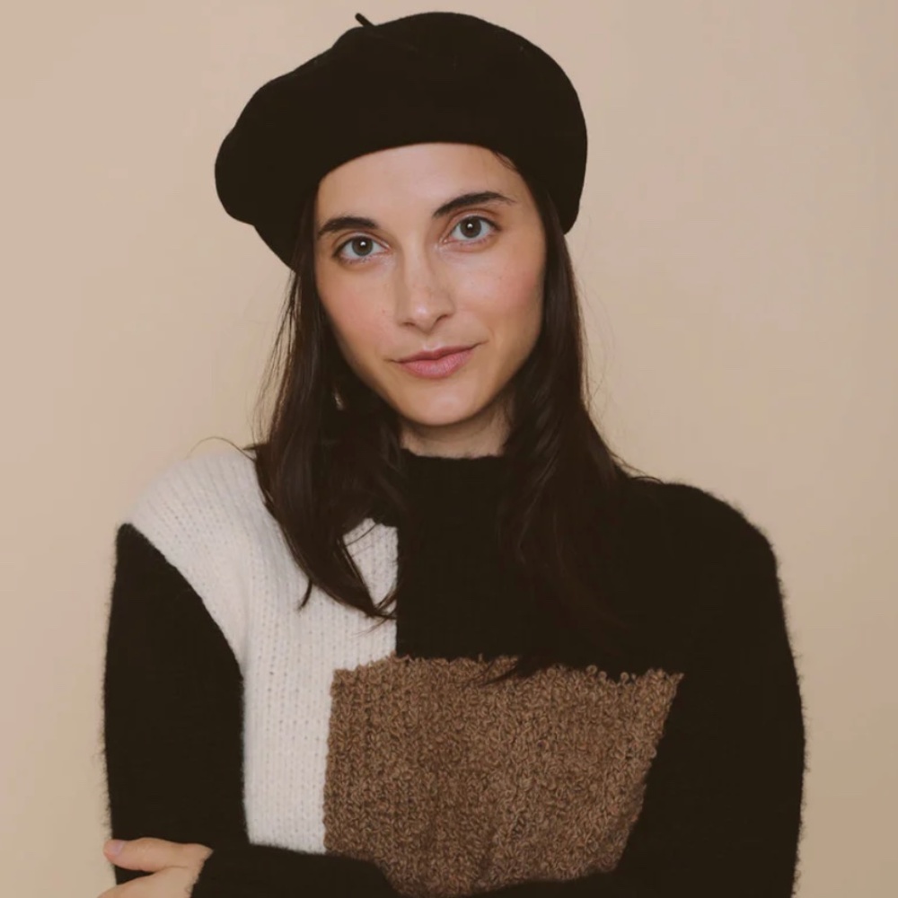 CLYDE, Beret in Black Wool